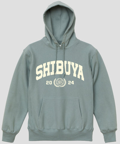 カレッジ風「SHIBUYA」Type A ヘビーウエイトプルオーバーパーカ（裏起毛） / 声の教育社