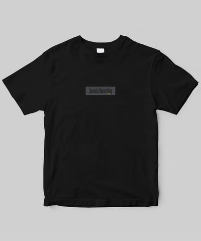 Sound & Recordingロゴ (Black/Orange）Tシャツ TypeA