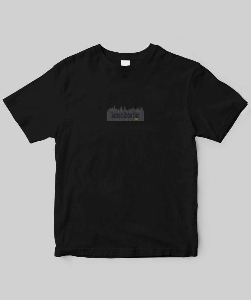 Sound & Recordingロゴ (Black/Orange）Tシャツ TypeB