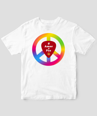 #LOVE AND PEACE スペイン語版 Tシャツ Type B / 三修社