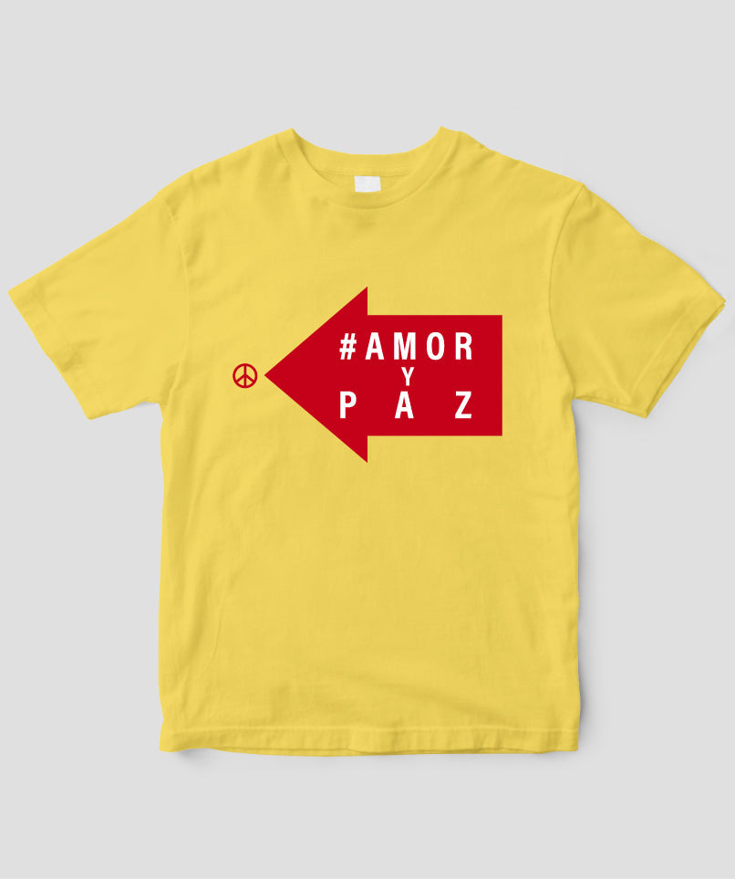 #LOVE AND PEACE スペイン語版 Tシャツ Type C / 三修社