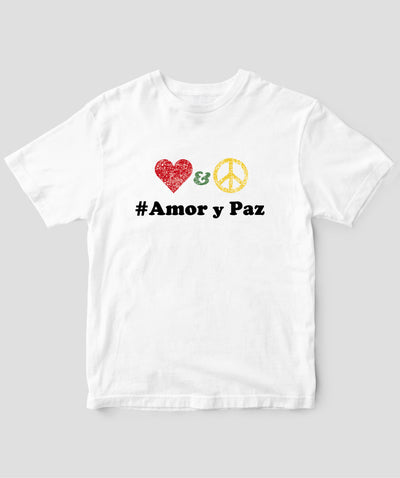 #LOVE AND PEACE スペイン語版 Tシャツ Type D / 三修社