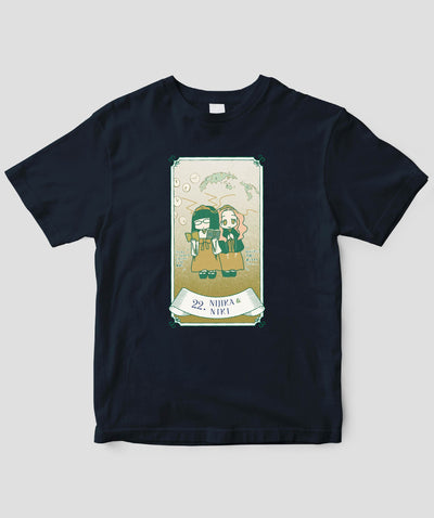 自分を好きになる 数秘術キャラ占い／数秘22「にじか＆にき」Tシャツ / ワニブックス