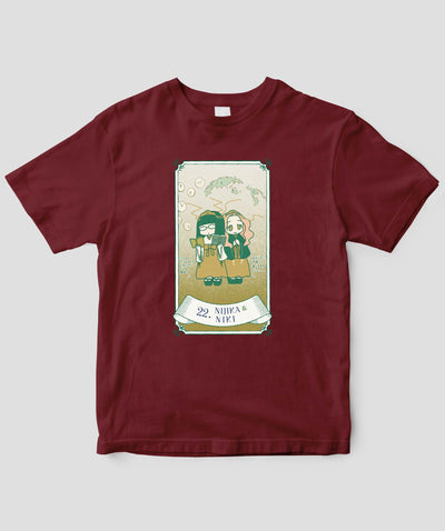 自分を好きになる 数秘術キャラ占い／数秘22「にじか＆にき」Tシャツ / ワニブックス