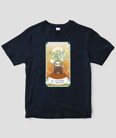 【キッズ】自分を好きになる 数秘術キャラ占い／数秘８「八左衛門＆ムゲニア」Tシャツ / ワニブックス