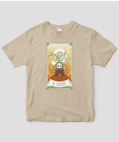 【キッズ】自分を好きになる 数秘術キャラ占い／数秘８「八左衛門＆ムゲニア」Tシャツ / ワニブックス