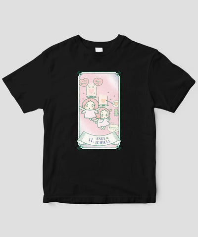 【キッズ】自分を好きになる 数秘術キャラ占い／数秘11「アンジュ＆イチエル」Tシャツ / ワニブックス
