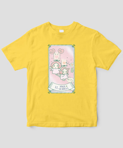 【キッズ】自分を好きになる 数秘術キャラ占い／数秘11「アンジュ＆イチエル」Tシャツ / ワニブックス