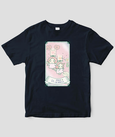 【キッズ】自分を好きになる 数秘術キャラ占い／数秘11「アンジュ＆イチエル」Tシャツ / ワニブックス