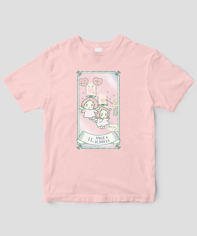 【キッズ】自分を好きになる 数秘術キャラ占い／数秘11「アンジュ＆イチエル」Tシャツ / ワニブックス