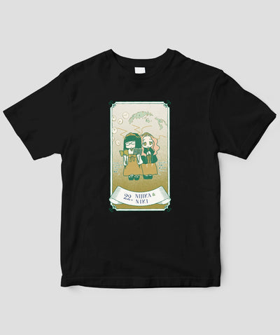 【キッズ】自分を好きになる 数秘術キャラ占い／数秘22「にじか＆にき」Tシャツ / ワニブックス