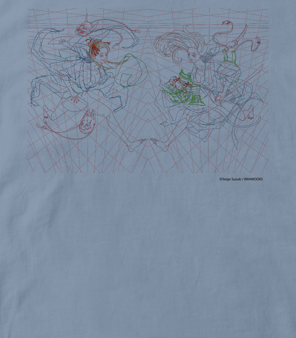 鈴木セイゴ画集「うっつく -日ノ本美人寄-」 / 『うっつく』パースTシャツ / ワニブックス