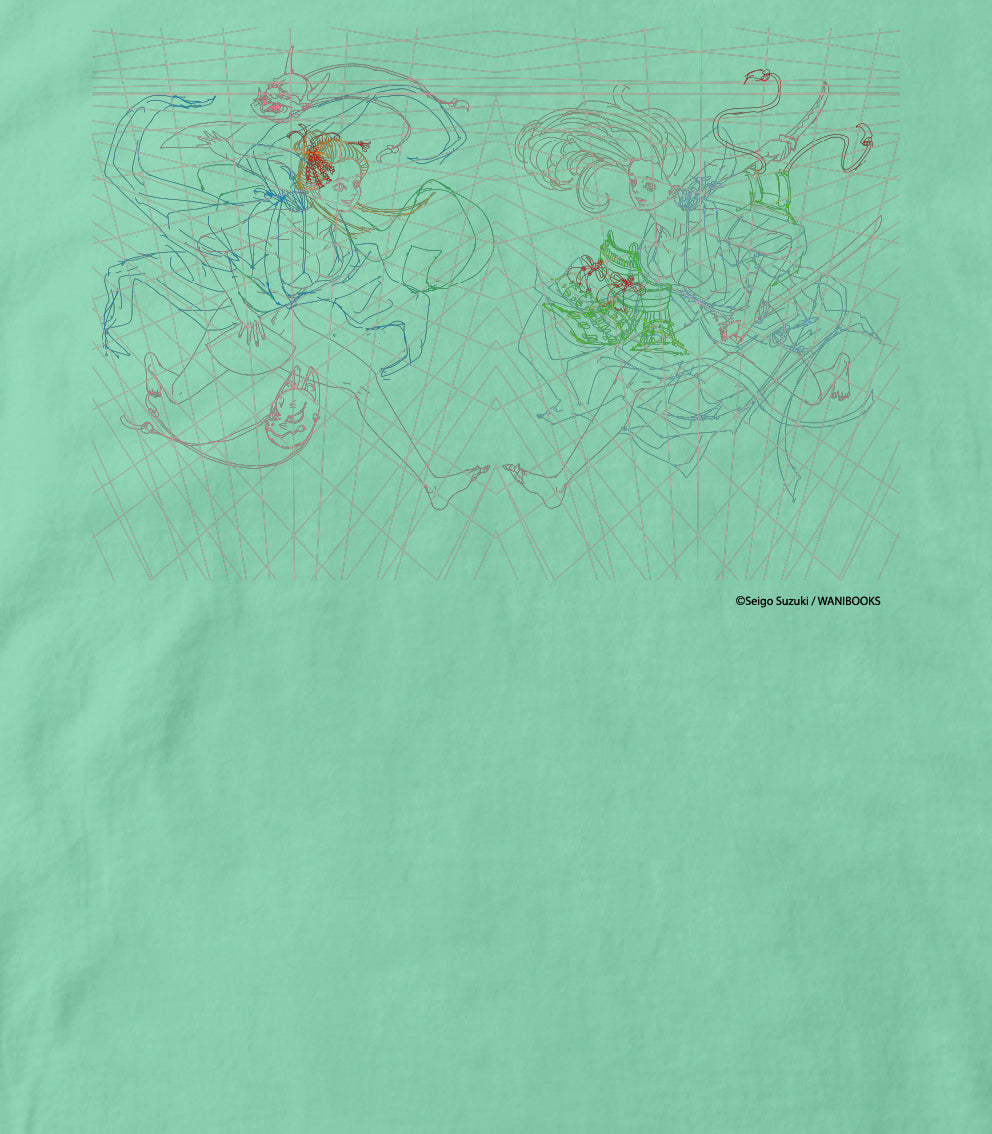 鈴木セイゴ画集「うっつく -日ノ本美人寄-」 / 『うっつく』パースTシャツ / ワニブックス