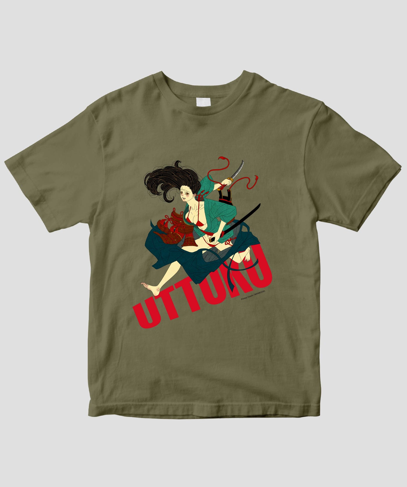 鈴木セイゴ画集「うっつく -日ノ本美人寄-」 / 『うっつく』女武者Tシャツ / ワニブックス