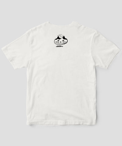 天然生活×トラネコボンボン オリジナルTシャツ「猫と魚」Type D（バックプリント） / 扶桑社