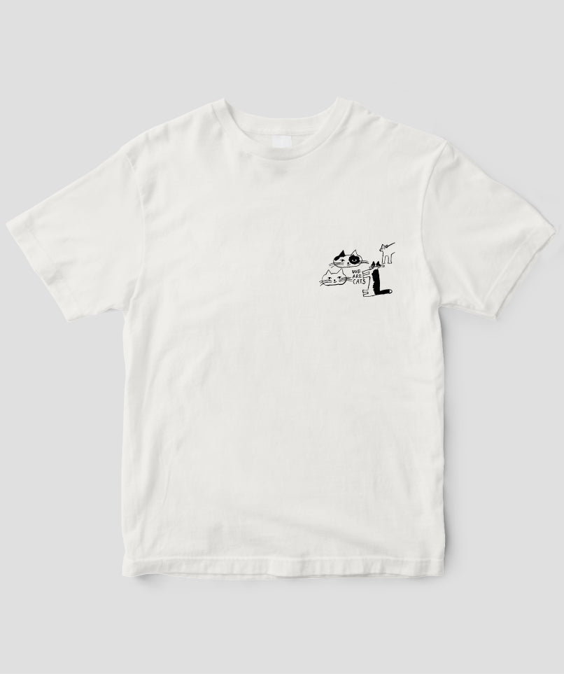 天然生活×トラネコボンボン オリジナルTシャツ「WE ARE CATS」Type B / 扶桑社