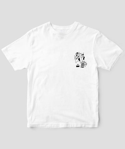 天然生活×トラネコボンボン オリジナルTシャツ「猫とパンとお菓子」Type B / 扶桑社