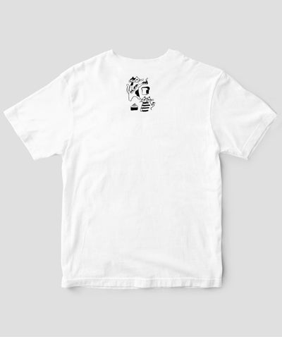 天然生活×トラネコボンボン オリジナルTシャツ「猫とパンとお菓子」Type D（バックプリント） / 扶桑社