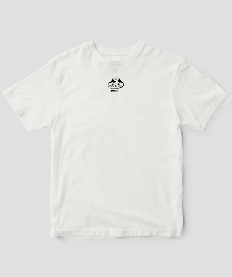 天然生活×トラネコボンボン オリジナルTシャツ「猫と魚」Type E / 扶桑社