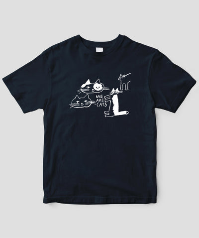 【キッズ】天然生活×トラネコボンボン オリジナルTシャツ「WE ARE CATS」Type A / 扶桑社