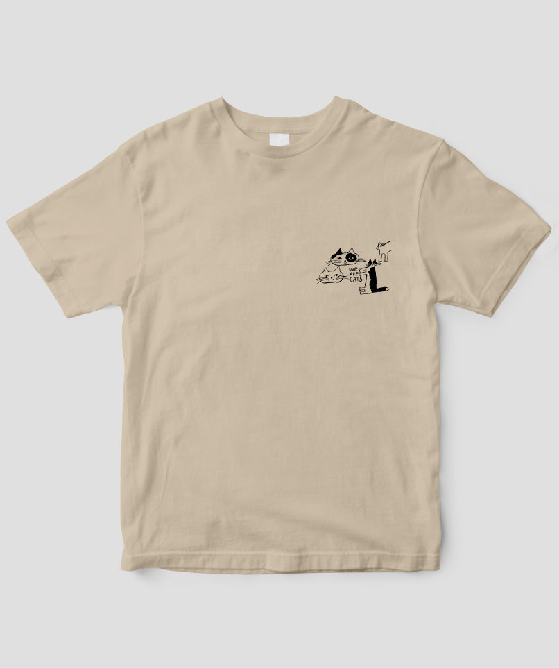 【キッズ】天然生活×トラネコボンボン オリジナルTシャツ「WE ARE CATS」Type B / 扶桑社