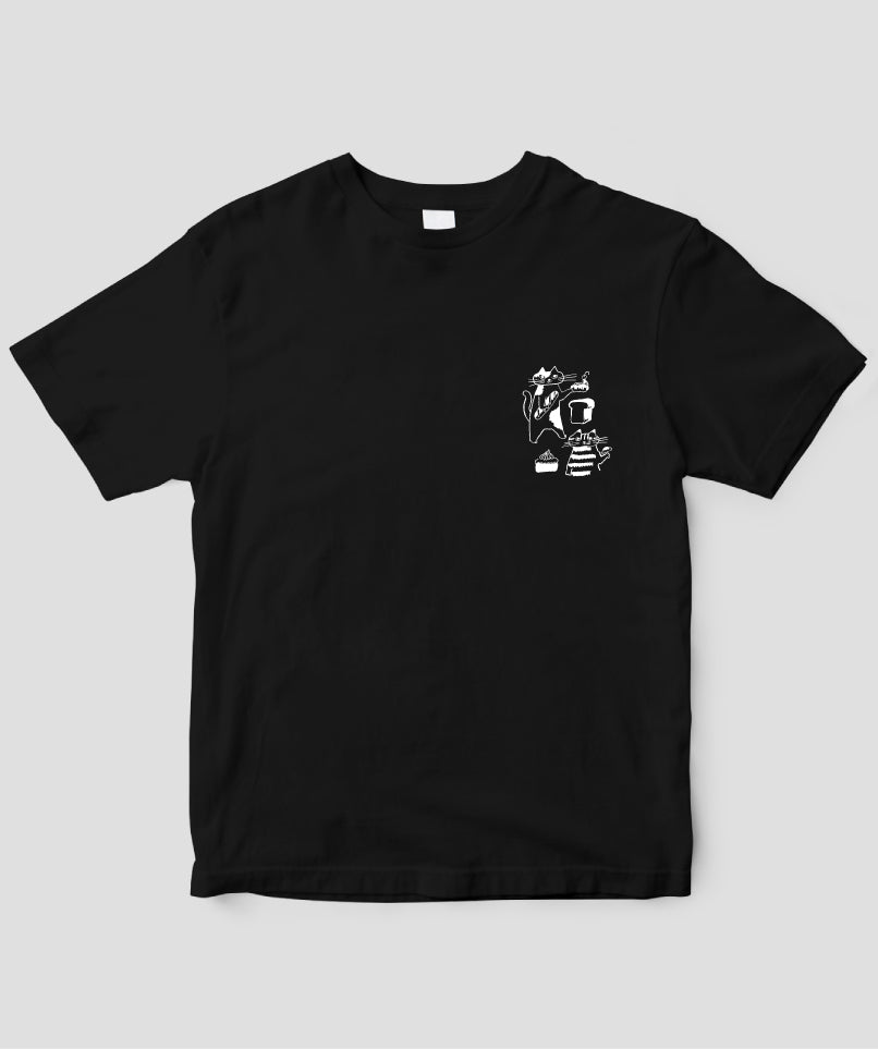 【キッズ】天然生活×トラネコボンボン オリジナルTシャツ「猫とパンとお菓子」Type B / 扶桑社