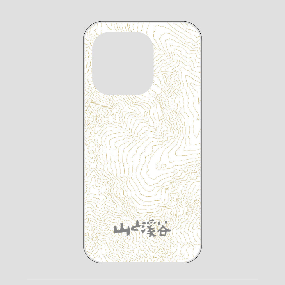 等高線スマホケース 涸沢 / iPhone 14 Pro / 山と溪谷社