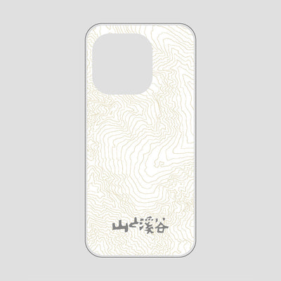等高線スマホケース 涸沢 / iPhone 15 Pro / 山と溪谷社