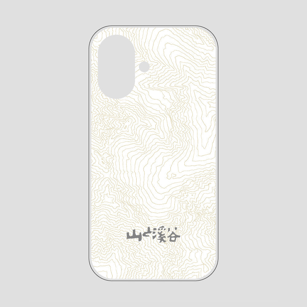 等高線スマホケース 涸沢 / iPhone 16 / 山と溪谷社