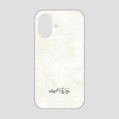 等高線スマホケース 涸沢 / iPhone 16 / 山と溪谷社