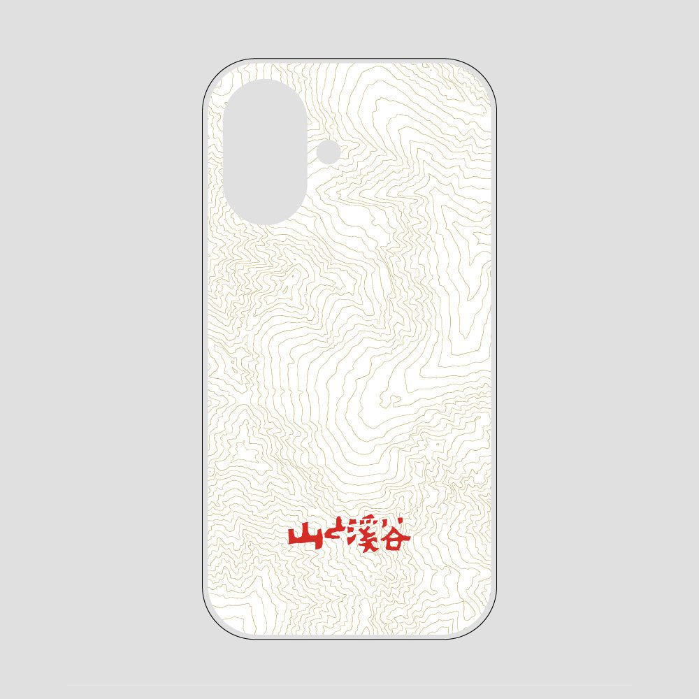 等高線スマホケース 涸沢 / iPhone 16 / 山と溪谷社
