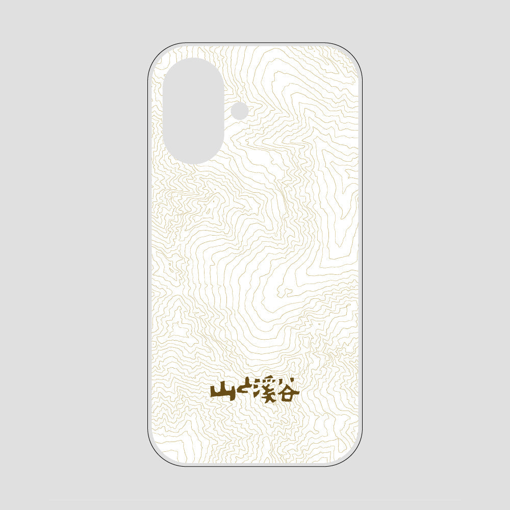 等高線スマホケース 涸沢 / iPhone 16 / 山と溪谷社