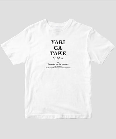 槍ヶ岳 ヤマスタオリジナルＴシャツ（Bタイプ） / 山と溪谷社