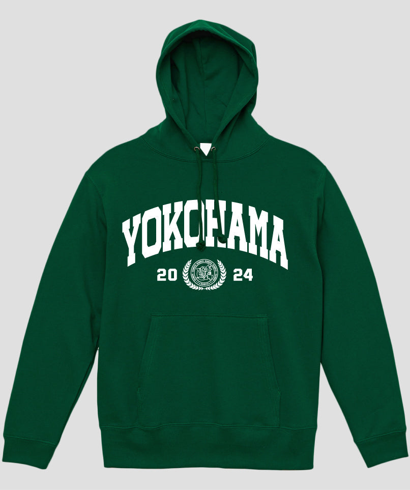 カレッジ風「YOKOHAMA」Type A パーカ（裏パイル） / 声の教育社
