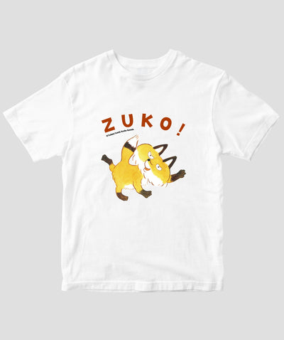 【キッズ】鈴木翼・カワダクニコ『だいじょうぶ？ズコッ』きつねTシャツTypeA / 世界文化ワンダーグループ