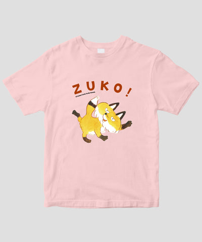 【キッズ】鈴木翼・カワダクニコ『だいじょうぶ？ズコッ』きつねTシャツTypeA / 世界文化ワンダーグループ