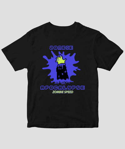 ゾンビスピード / ゾンビ・アポカリプスドット絵Tシャツ / サイバーダイン