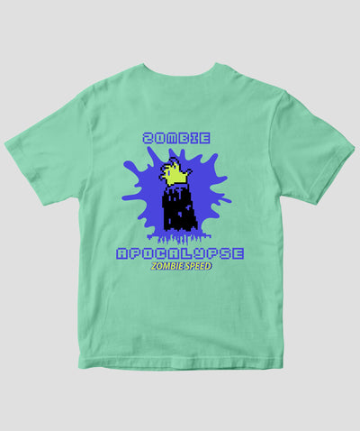 ゾンビスピード / ゾンビ・アポカリプスドット絵Tシャツ / サイバーダイン