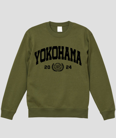 カレッジ風「YOKOHAMA」Type A スウェット（裏パイル） / 声の教育社