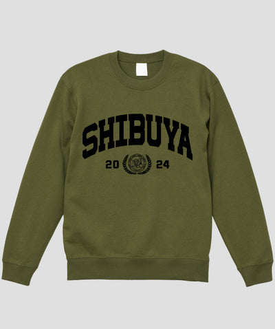 カレッジ風「SHIBUYA」Type A スウェット（裏パイル） / 声の教育社