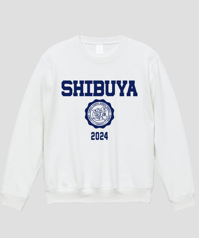カレッジ風「SHIBUYA」Type B スウェット（裏パイル） / 声の教育社