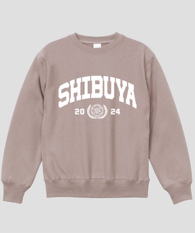 カレッジ風「SHIBUYA」Type A ヘビーウエイトスウェット（裏起毛） / 声の教育社