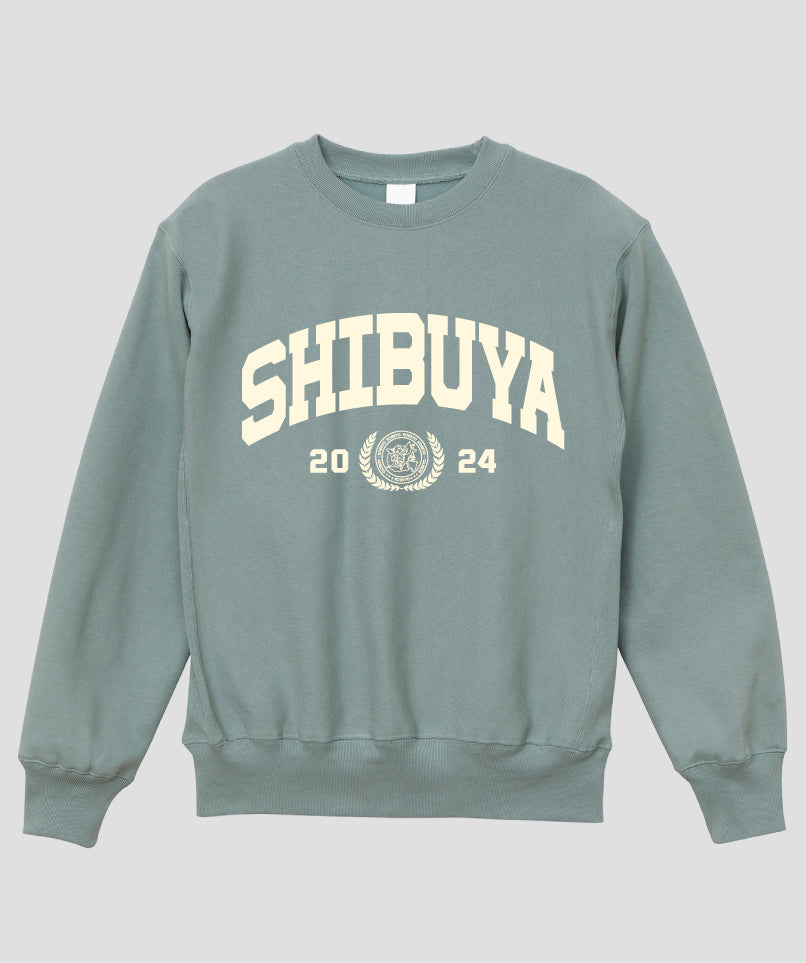 カレッジ風「SHIBUYA」Type A ヘビーウエイトスウェット（裏起毛） / 声の教育社