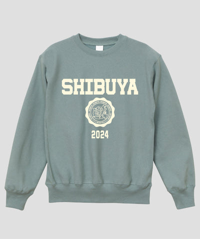 カレッジ風「SHIBUYA」Type B ヘビーウエイトスウェット（裏起毛） / 声の教育社