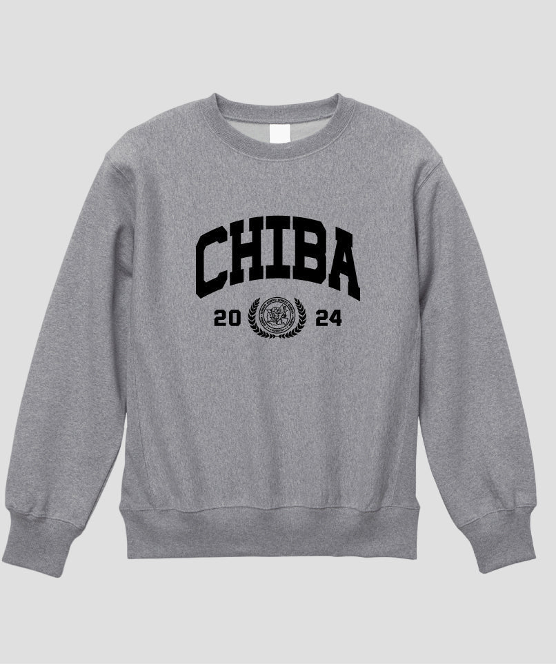 カレッジ風「CHIBA」Type A ヘビーウエイトスウェット（裏起毛） / 声 
