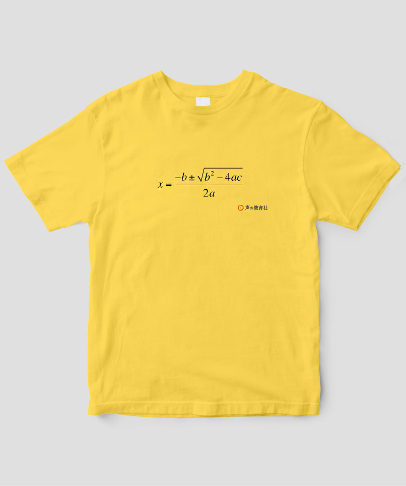 高校受験「数学 解の公式」Tシャツ / 声の教育社 – pTa . shop
