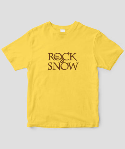 【キッズ】ROCK&SNOW / 『ROCK&SNOW』オリジナル・ロゴT / 山と溪谷社