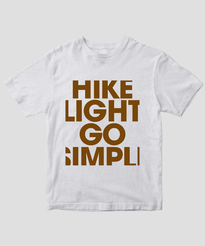 ウルトラライトハイキング / Hike light, Go simple. Tシャツ Type D / 山と溪谷社