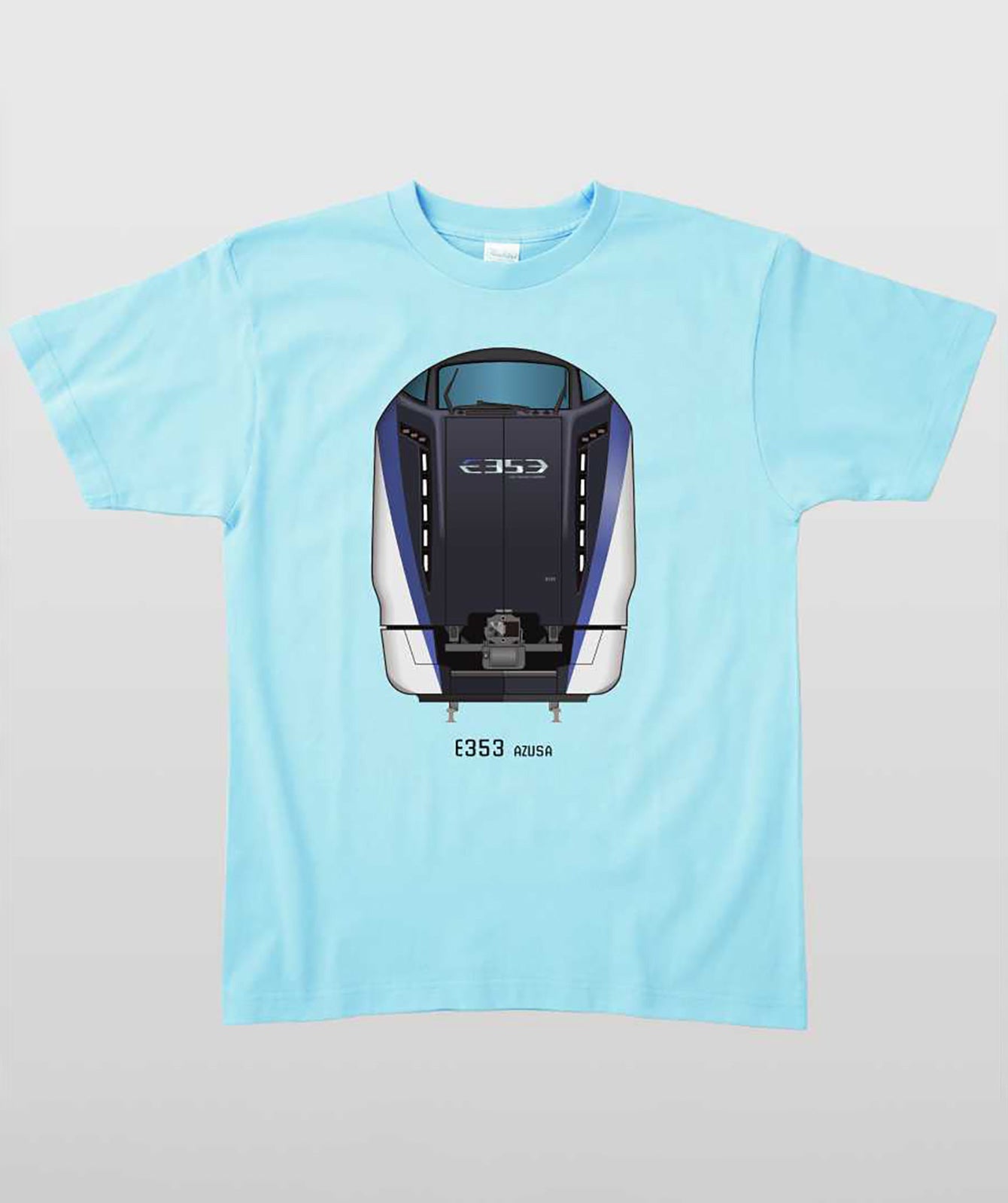電車の顔図鑑Tシャツ E353系あずさ Type A（キッズ）