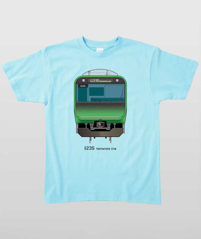 電車の顔図鑑Tシャツ E235系山手線 Type A（キッズ）
